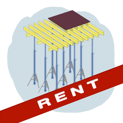 Опалубка перекрытий на телескопических стойках