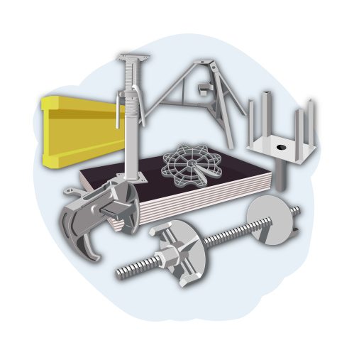 Комплектующие для опалубки в Москве от компании СпецМонолитСтрой